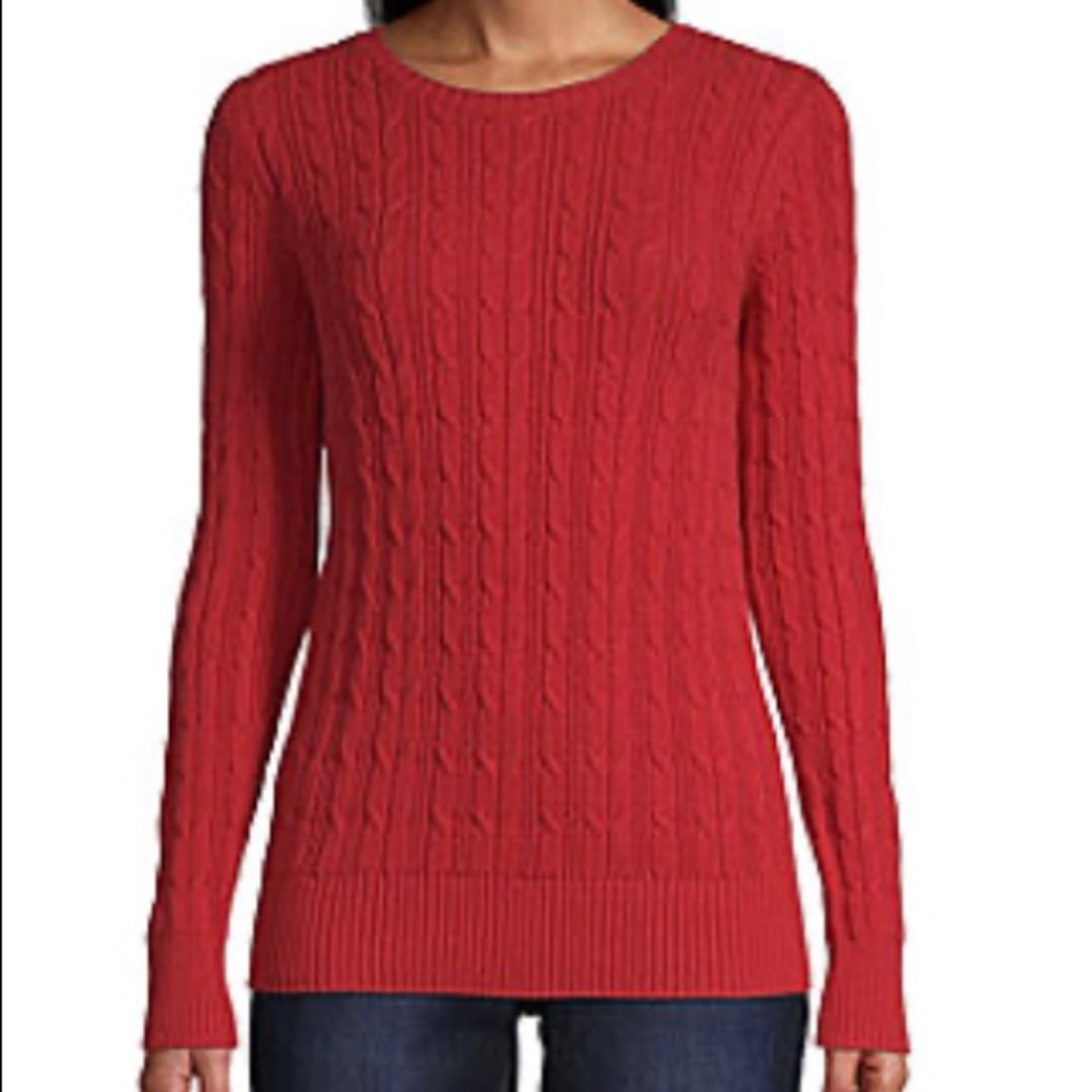 🧶St Johns Bay Red Sweater NWT Size Large